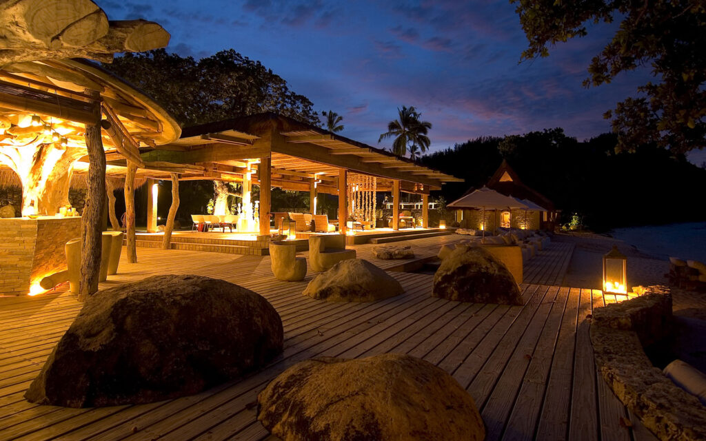 Beachside villa in Seychelles