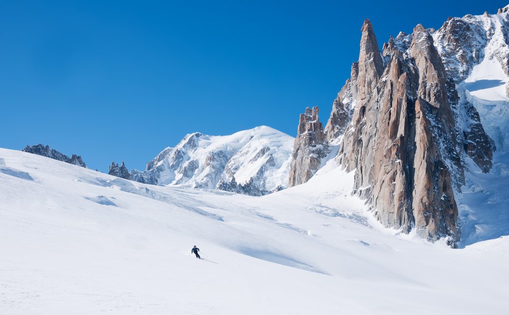 Chamonix Skiier