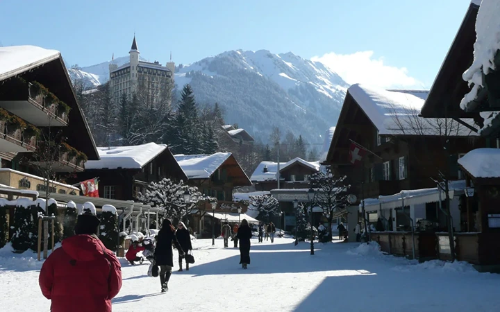 Luxury Ski Chalets in Gstaad Tile